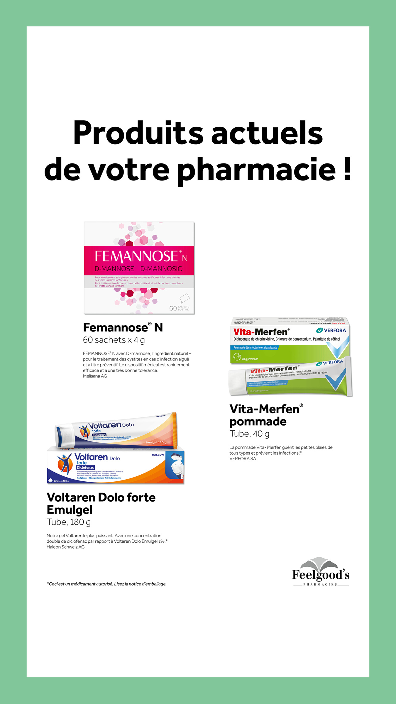 Les promotions du mois Action feelgoods Mai 2026 pharmancie Noirmont